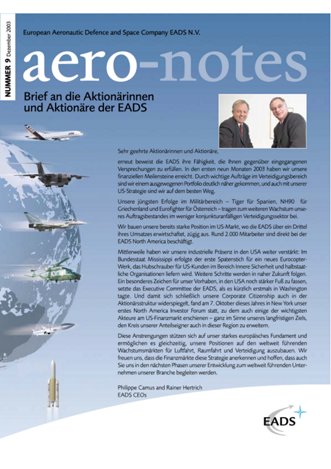 Aero-notes 09 (Dezember 2003)