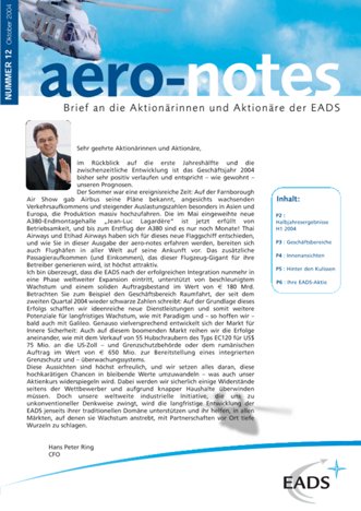 Aero-notes 12 (Oktober 2004)