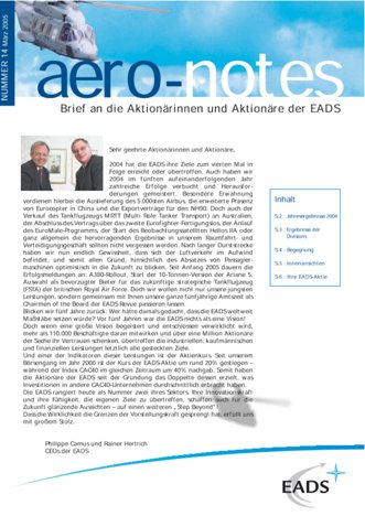 Aero-notes 14 (März 2005)