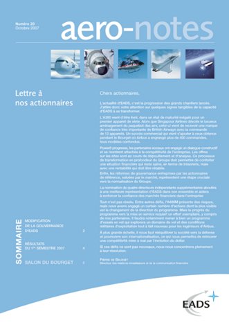 Aero-notes 20 (Octobre 2007)