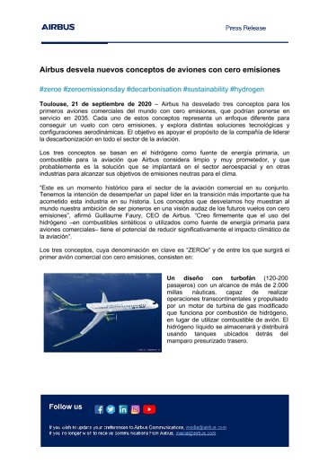 Airbus reveals new zero-emission concept aircraft 
