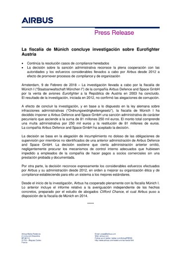 ES Press Release - Eurofighter Austria