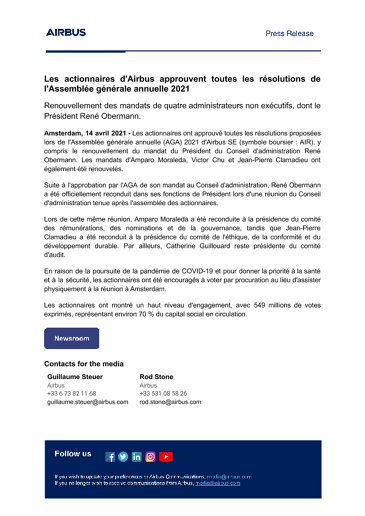 FR-Airbus-shareholders-approve-all-AGM-2021-resolutions