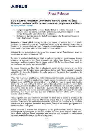 EU and Airbus achieve major win against US with solid basis for billions in countermeasures 