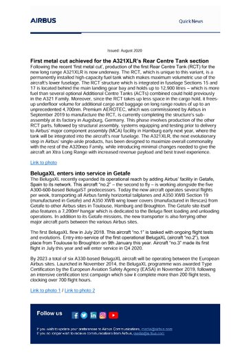 Airbus Quick News - August 2020