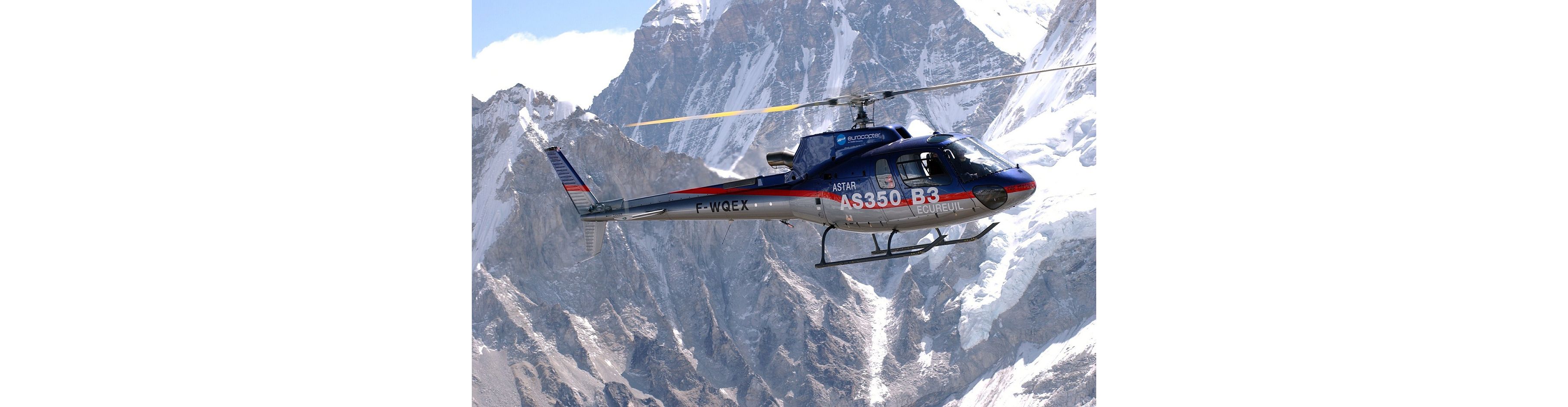 Airbus H125 Helicopters Operating On The Roof Of The World