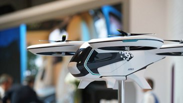 CityAirbus mockup at HAI Heli-Expo 2018