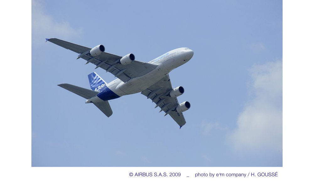 空中客车(Airbus)宽体A380商用飞乐动体育app靠谱吗机的飞行视图，受益于该公司数十年的创新。乐动体育西甲赞助品牌