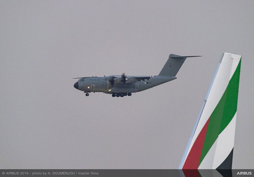 A400M - arrival at Dubai Airshow 2019
