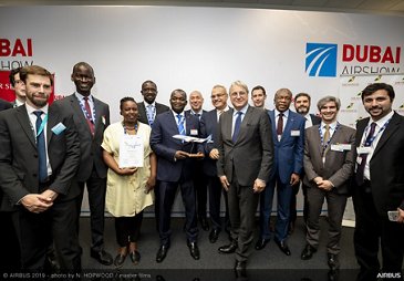 Air Senegal’s A220 order announcement at the 2019 Dubai Airshow 