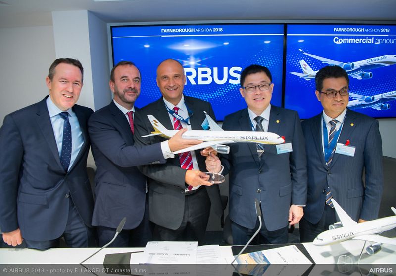 Starlux Airlines Selects A350 Xwb For Long Range Services