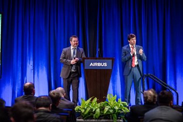 Chris Emerson and Bruno Even at HAI Heli-Expo 2019