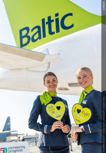 airBaltic cabin crew – Paris Air Show 2019 – Day 1