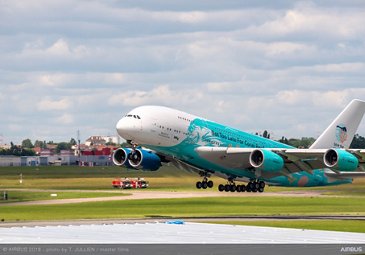 Hi Fly A380飞行展示- 2019巴黎航展-第5天