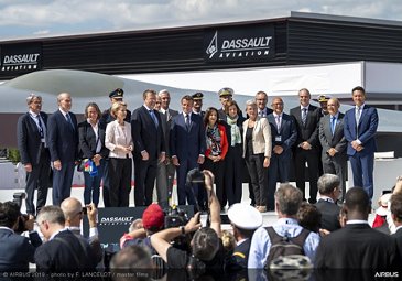 Dassault Aviation and Airbus new fighter revealing at Paris Airshow 2019 - Day 1