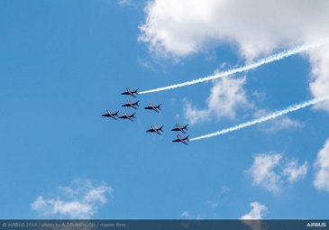 Patrouille de France flying at Paris Airshow 2019 - Day 5