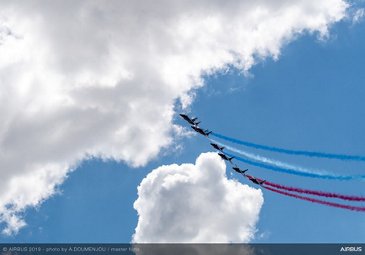 Patrouille de France flying at Paris Airshow 2019 - Day 5