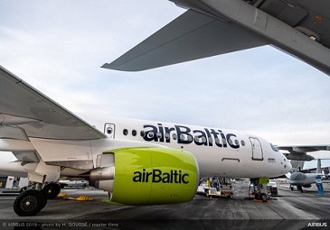 A220-300 airBaltic static display – Paris Airshow 2019 – Day 2