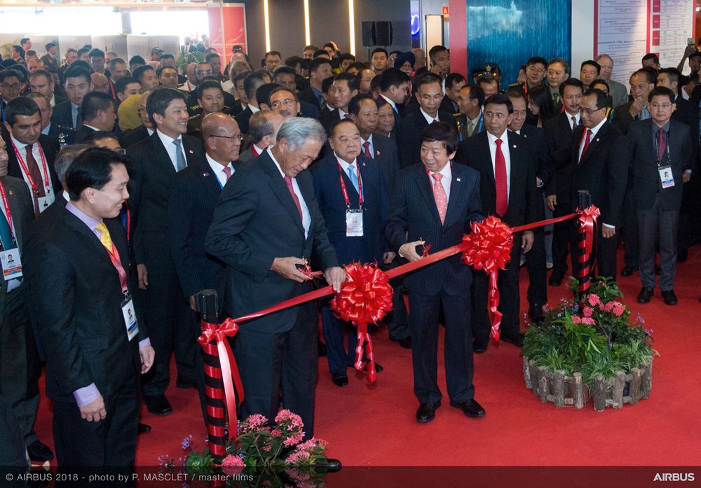 Singapore Airshow 2018 Day 1 - ribbon cutting ceremony 1