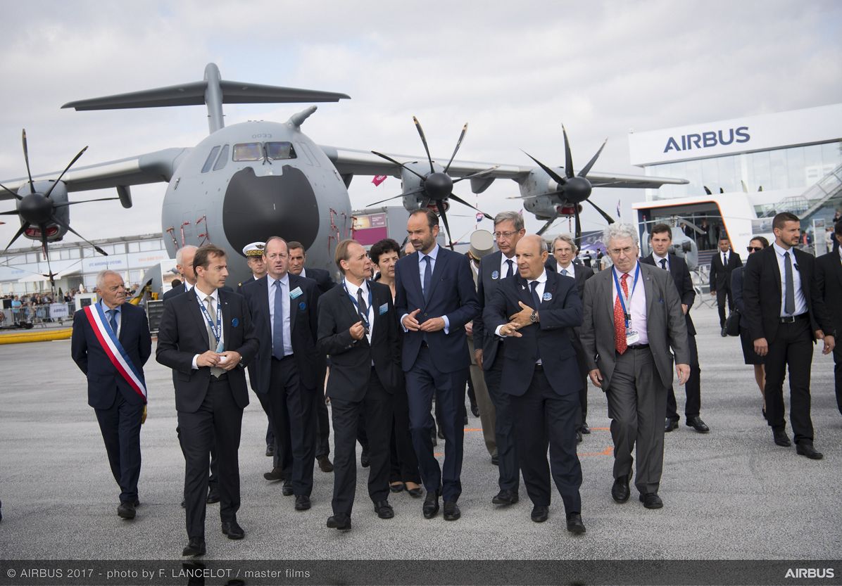 Édouard Philippe visit to Paris Air Show - 23 June PAS2017