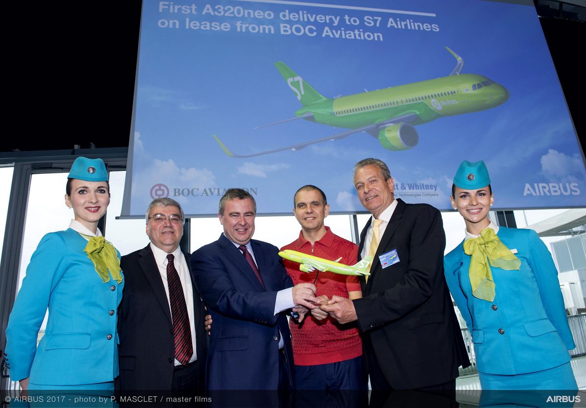 1st A320neo Delivery To S7 Airlines