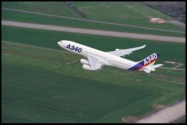 A340-200  Airbus first flight