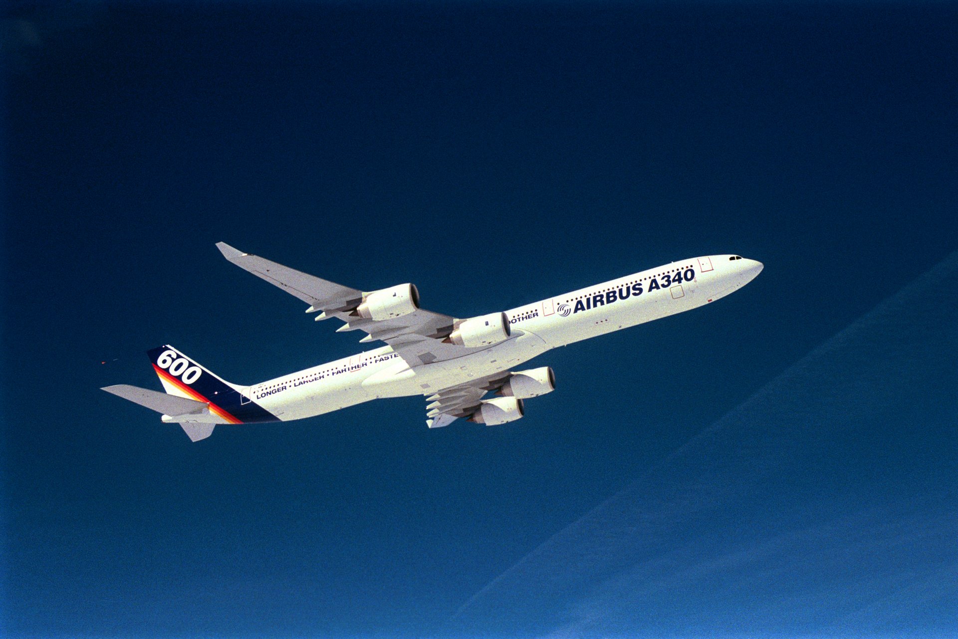 A340-600  Airbus first flight