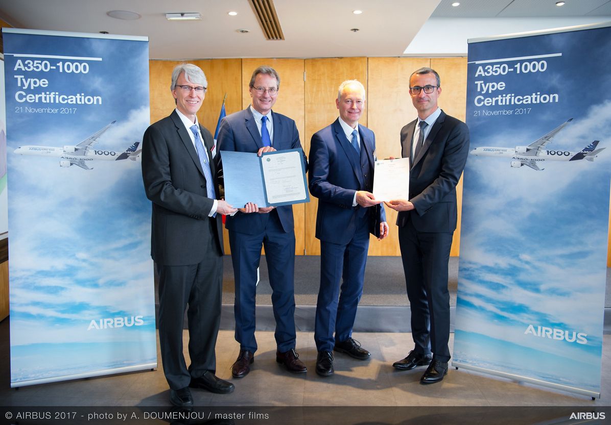 A350-1000 Type Certification Signature