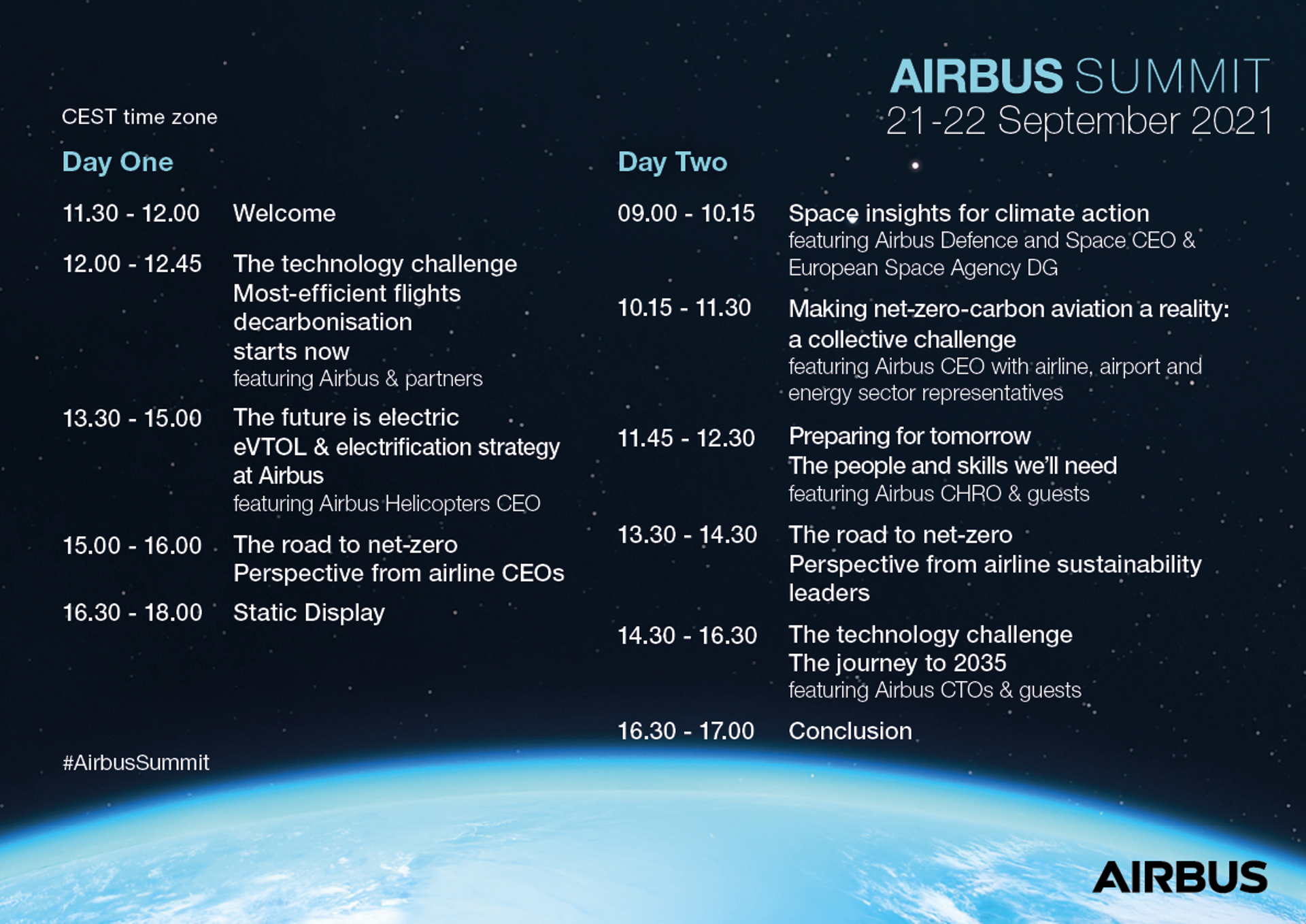 Programma Airbus Summit 2021 Credits: Airbus