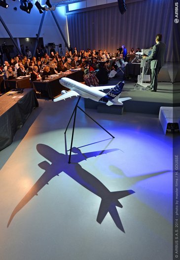 2014 Airbus annual press conf - mock up