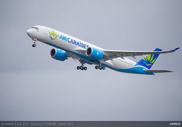 航空公司Caraïbes首架A350 900飞机交付