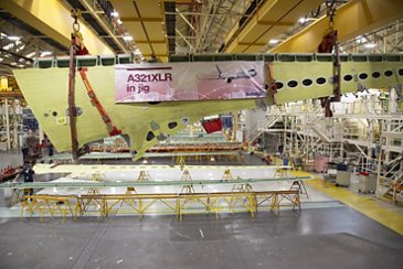 A321XLR Wing Out Of Jig