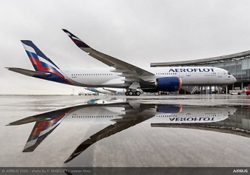 A350-900 Aeroflot On Ground