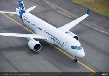 Airbus A220-300 Landing