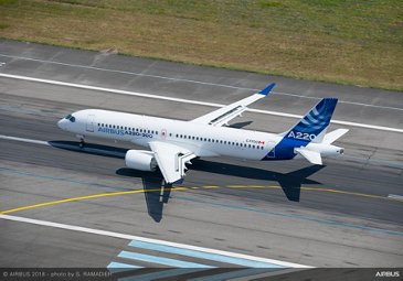 Airbus A220-300 Landing 2