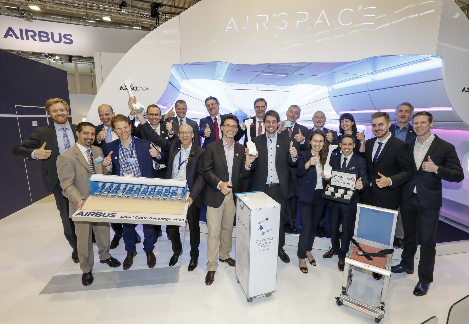 Aircraft Interiors Expo 2017 Crystal Cabin Award Fur Airbus