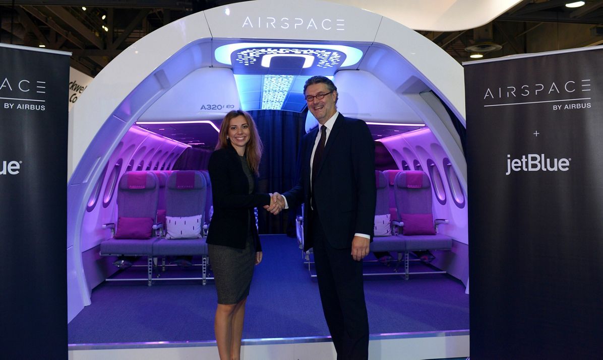 JetBlue unveiled as launch airline for A320 Family Airspace cabin – TV ...