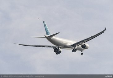 A330-900 new MTOW first flight – In flight 