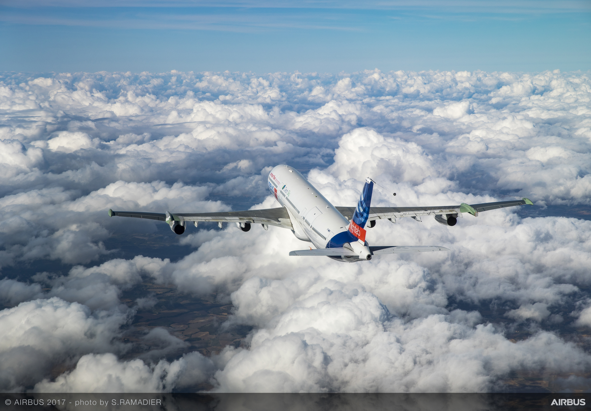 Foto A-340 programma BLADE Credits: Airbus (S. Ramadier)