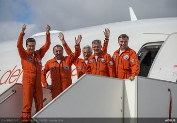 A340 Laminar Flow BLADE Demonstrator First Flight - Arrival 