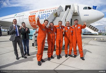 A340 Laminar Flow BLADE Demonstrator First Flight - Arrival 