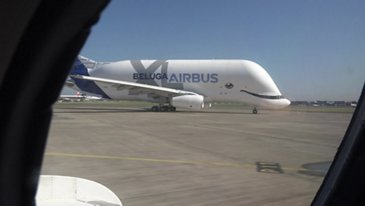 BelugaXL First Flight – Air to air
