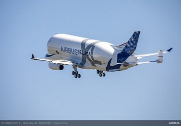 BelugaXL first flight takeoff