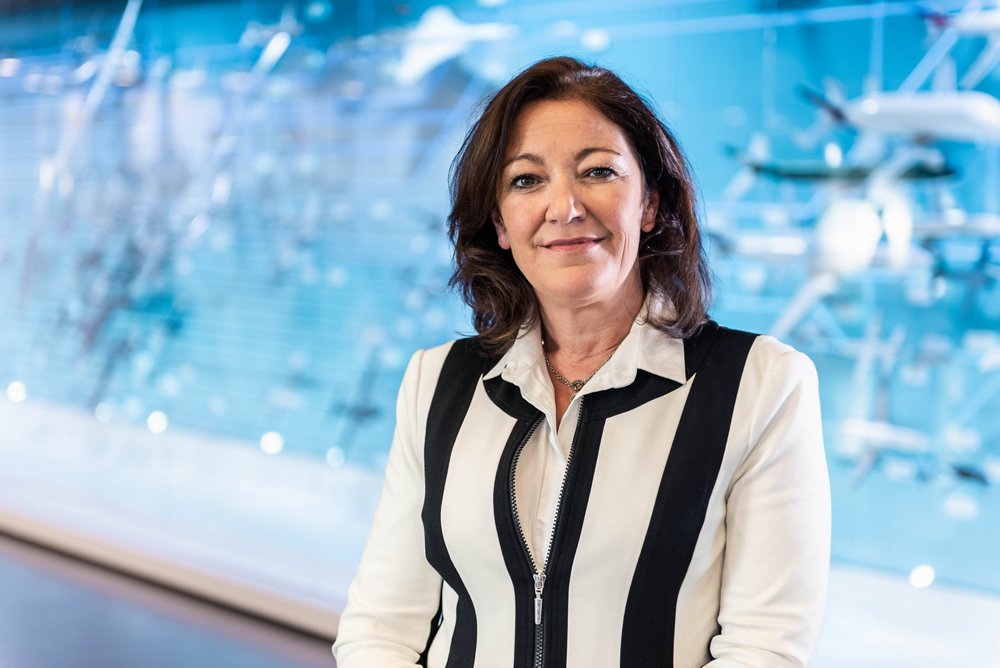 Photo of Chantal Jonscher, Corporate Secretary for Airbus Defence and Space.  