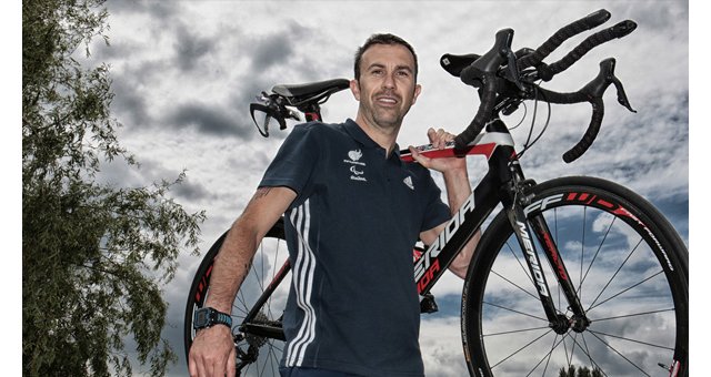 Para-triathlete Andy Lewis