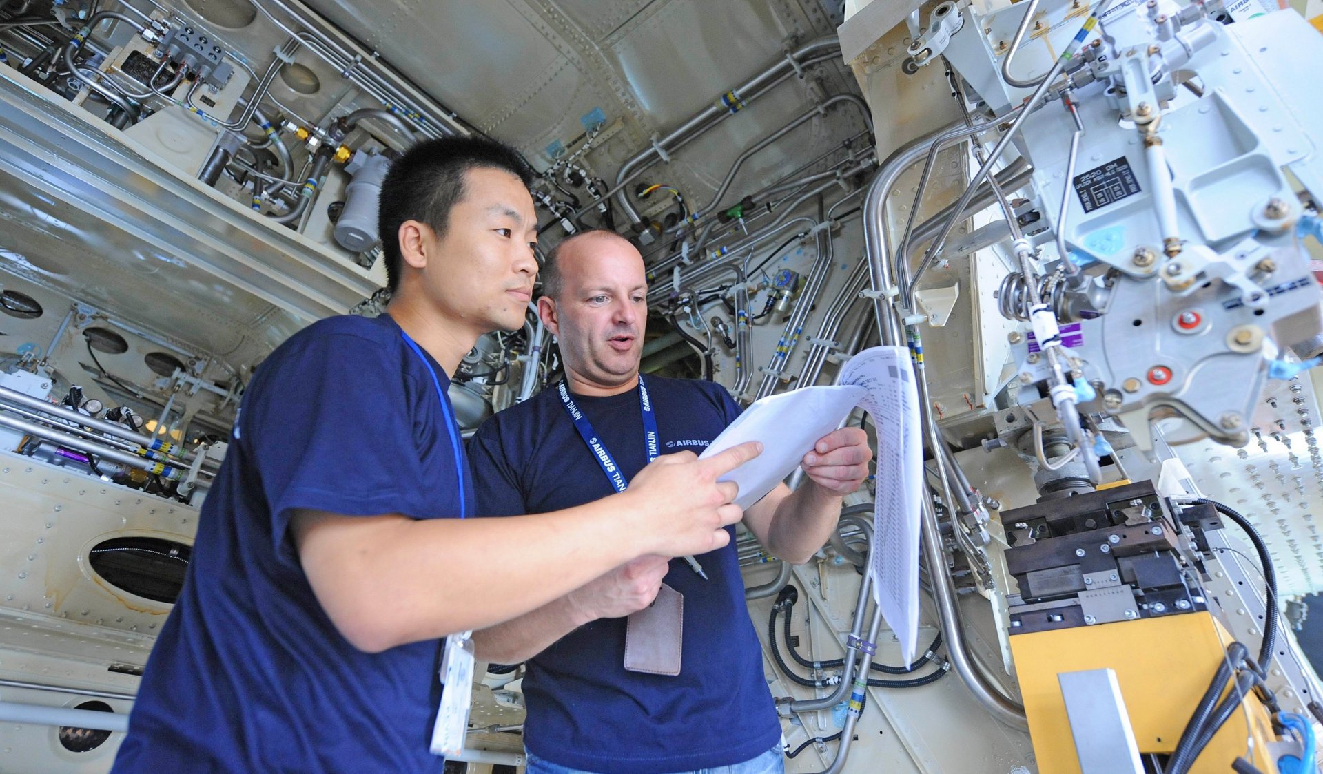 Airbus' new single-aisle assembly line in Tianjin, China will be assembling four A320 aircraft per month by 2011 (25 September 2008)