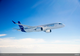 The A220 Family is the newest addition to Airbus single-aisle product line; the first aircraft to be painted in the new livery is an A220-300 variant
