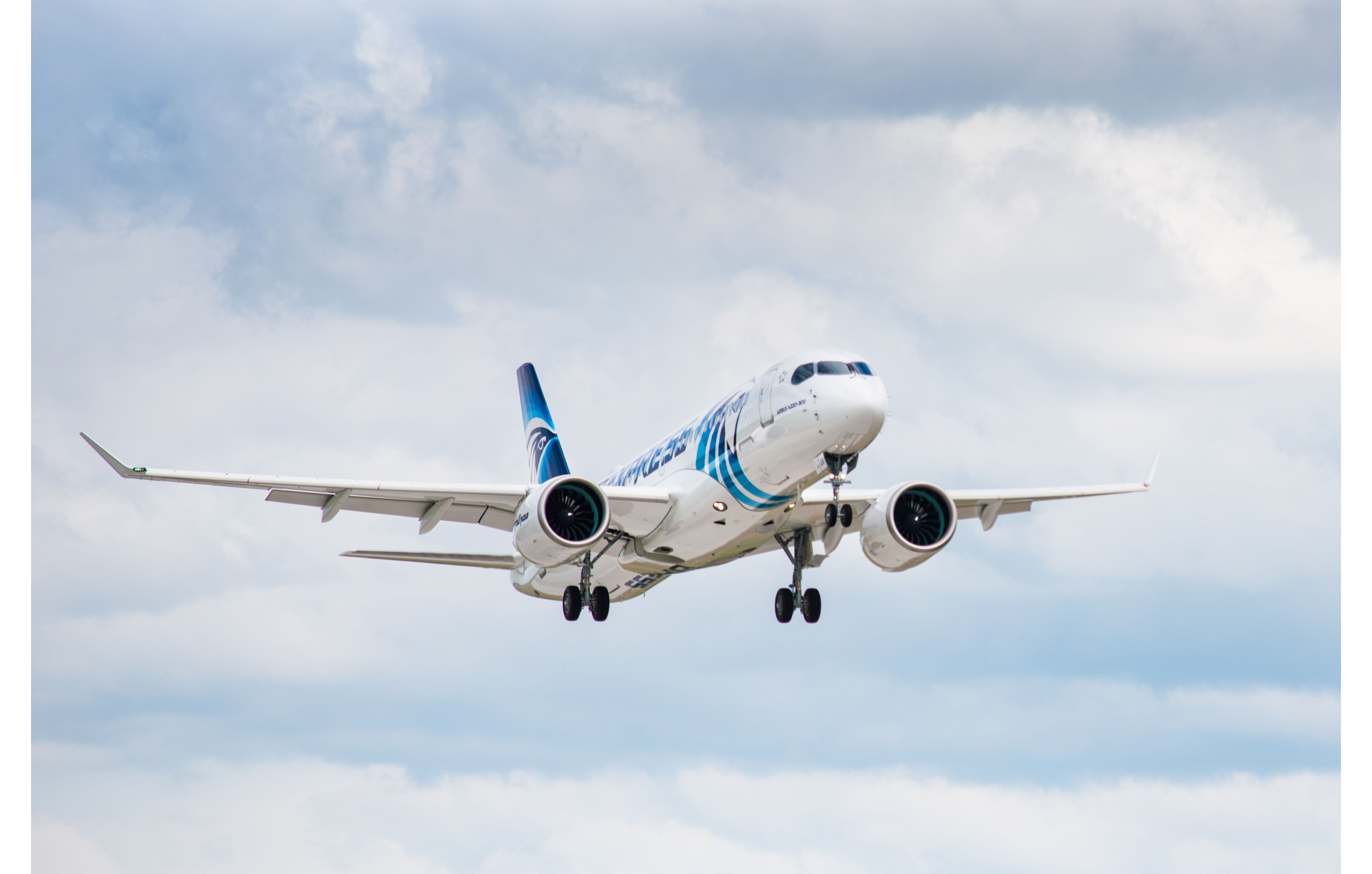 First EgyptAir A220-300 makes maiden flight - Commercial Aircraft - Airbus
