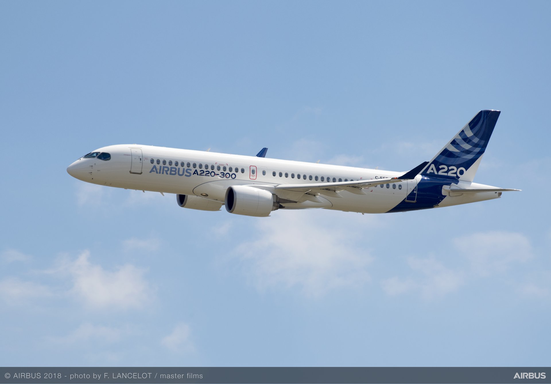 Airbus A220-300 New Bombardier CS300 