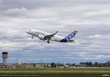 First A319neo flight with Pratt & Whitney engines